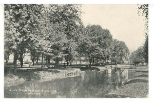 OH - Canton. Water Works Park, Rustic Bridge ca 1910