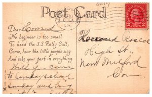 Rally Day, children playing with blocks