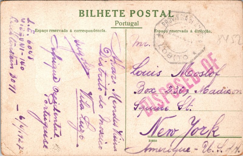 Portuguese Angola Hospital Katanga Multi Franked Postcard used 1927