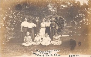 Chicago Illinois Garfield Park Sunday School Class Real Photo Postcard AA111588