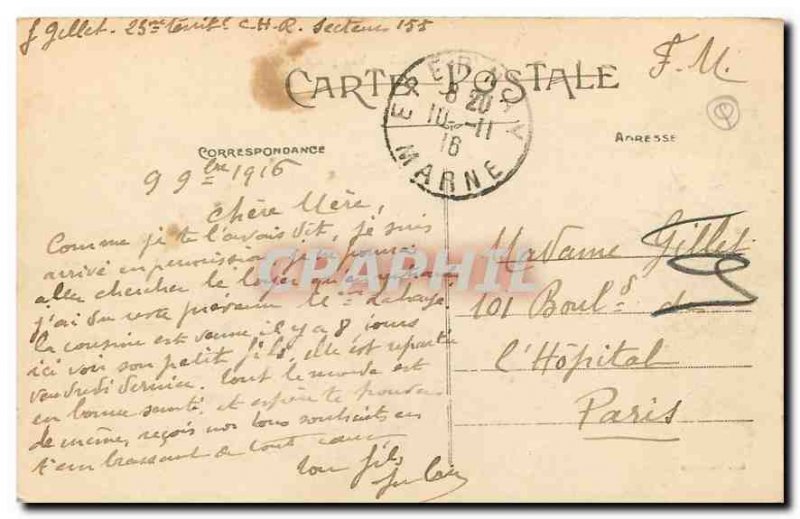 Old Postcard Epernay General view