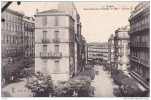 Rues Dumont- d'Urville Et Henri Martin, Hotel d'Alger, Alger, Algeria, Africa...