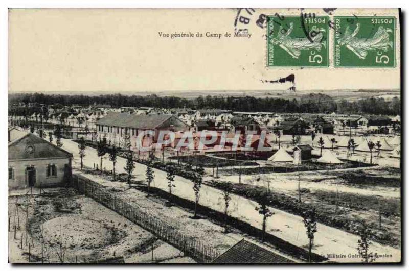 Old Postcard Vue Generale Du Camp De MaillyMilitaria