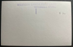 Mint Wester Samoa Real Picture Postcard RPPC Tattersall Studio Village 