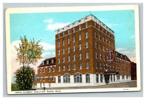 Vintage 1920's Advertising Postcard Hotel Ojibway Sault Ste. Marie Michigan