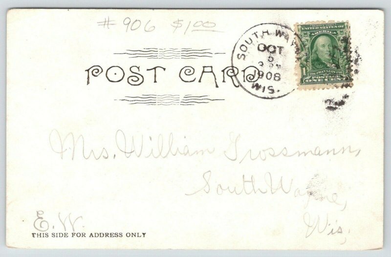 Kilbourn-Dells Wisconsin~Chimney Rock~Beautiful View~1908 Postcard