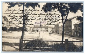 1922 Alter Market Morchenstern Smržovka Czech Republic RPPC Photo Postcard