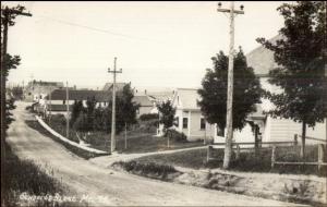 Blaine ME School St. Real Photo Postcard