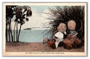 Postcard I'm Happy As Any Little Yaaka Hula Ever Was 
