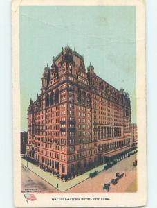Divided-Back WALDORF-ASTORIA HOTEL New York City NY B3121