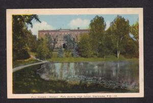 PQ Parc Howard High School Sherbrooke Quebec Canada QC Postcard Carte Postale