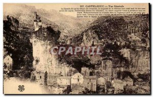 Old Postcard General view Castelbouc