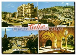 Postcard Modern Tulle banks of the cloister correze Gnrale view