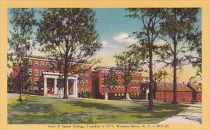 View Of Salem College Founded In 1771 Winston Salem North Carolina
