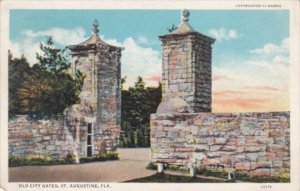 Florida St Augustine The Old City Gates 1935 Curteich