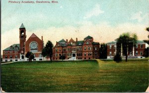 View of Pillsbury Academy, Owatonna MN Vintage Postcard P72