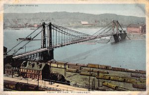 c.'13, Early Color Printing,  Point Bridge, Pittsburgh, PA,  Old Postcard