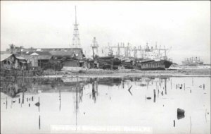 Manila Philippines Lighthouse Real Photo c1950s Postcard