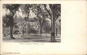 Simsbury CT Connecticut McLean Seminary c1900-20s Vintage Postcard