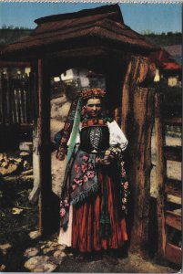 Hungary Lady Traditional Clothing Vintage Postcard C096