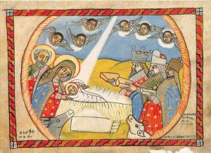 BR15457 Jesus painting postcard religious