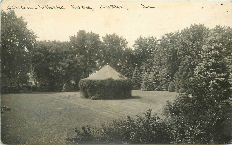 C-1910 Gurnee Illinois Viking Home RPPC Photo Postcard 12099