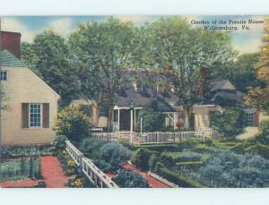Linen PRENTICE HOUSE GARDENS Williamsburg By Newport News & Hampton VA d1758