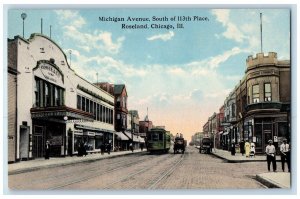 c1910s Michigan Avenue South 113th Place Roseland Chicago IL Unposted Postcard