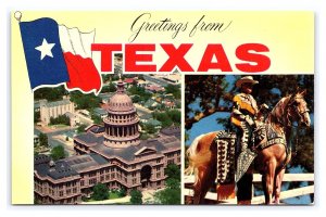 Greetings From TEXAS Multi View Postcard