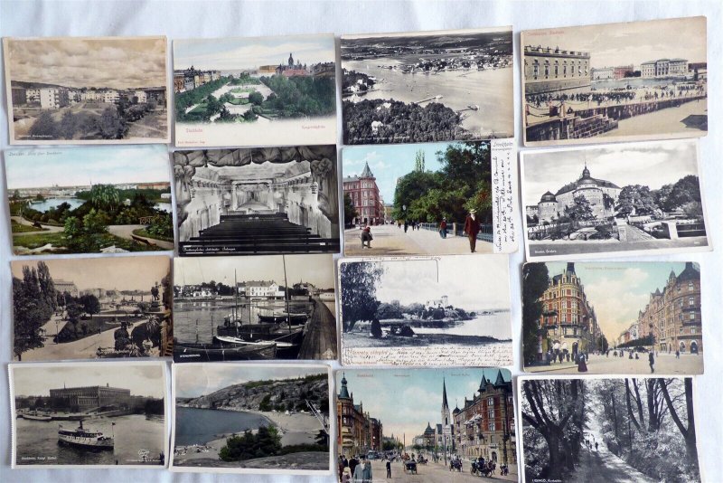 BU146 - Sweden - 110 Topographical postcards 