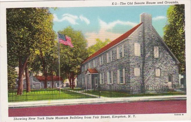 New York Kingston Old Senate House & Grounds Showing New York State Museum Fr...