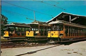 ME, Kennebunkport, Maine, Seashore Trolley Museum, Car 1391,  303, 838, Dexter