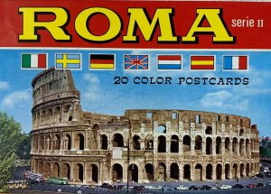 Vintage ROMA 19 POSTCARDS by Kodak Ektachrome Plurigraf PHOTO PRINTS Series II