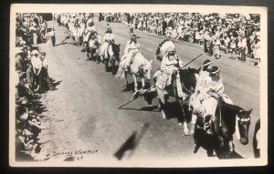 Mint Canada RPPC Postcard Native American Indian Calgary Stampede Parade View B