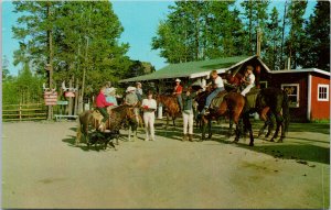 Lone Butte Auto Camp & Children's Dude Ranch 93 Mile House BC Postcard G24