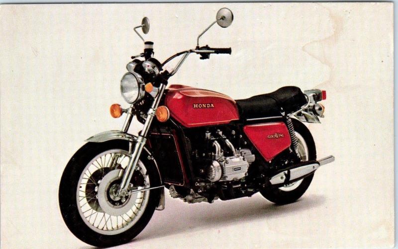 MOTORCYLE  Advertising     HONDA GL-1000    c1980s   Postcard