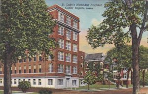 Iowa Cedar Rapids St Luke's Methodist Hospital 1948 Curteich