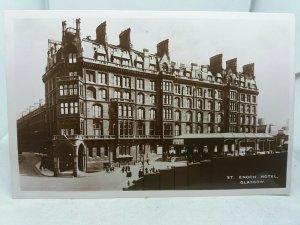 Vintage RP Postcard St Enoch Hotel Glasgow Scotland