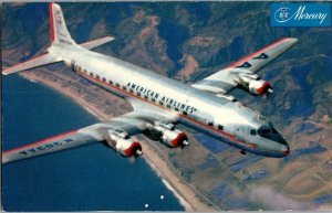 American Airlines DC-7 Mercury Flagship Aviation Postcard I71