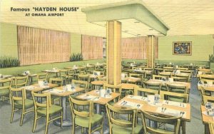 Omaha Nebraska Hayden House Restaurant Interior Teich 1940s Postcard 21-11915