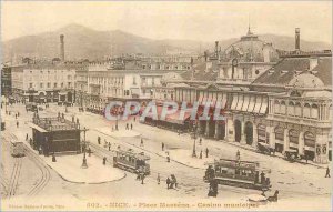 Old Postcard Nice Square Massena Tramway public places