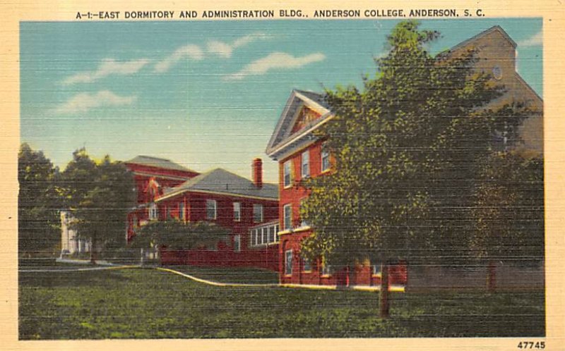 Anderson College Dormitory,Administration Building Anderson, SC