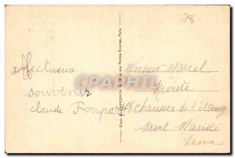 Postcard Old Versailles War Salon