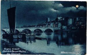 CPA ANGERS la nuit-Pont de la Basse Chaine-Vue générale (189698)