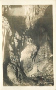 New Mexico Carlsbad Caverns Monument Waterfall 1920s RPPC Leck Postcard 22-5915