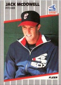 1989 Fleer Baseball Card Jack McDowell Chicago White Sox sk2773