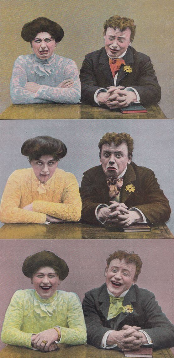 Funny Face Edwardian Man Woman Pulling Funny Faces Three Antique Postcard s | Topics - Cartoons & Comics - Comics, Postcard / HipPostcard Funny Face Edwardian Man Woman Pulling Funny Faces Three Antique Postcard s | Topics - Cartoons & Comics - Comics, Postcard / HipPostcard
