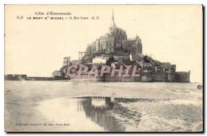 Old Postcard Mont St Michel Sea bass