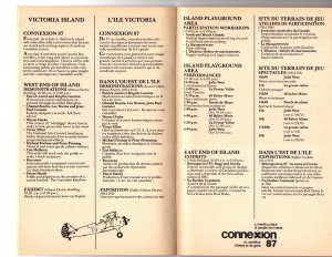 Canada Day 1986 Ottawa Program, Pepsi, Molson, Brick, Petro Canada Ads, Map