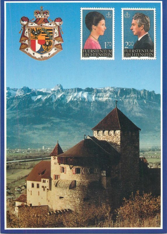 Postcard Europe Liechtenstein Schloss Vaduz  castle